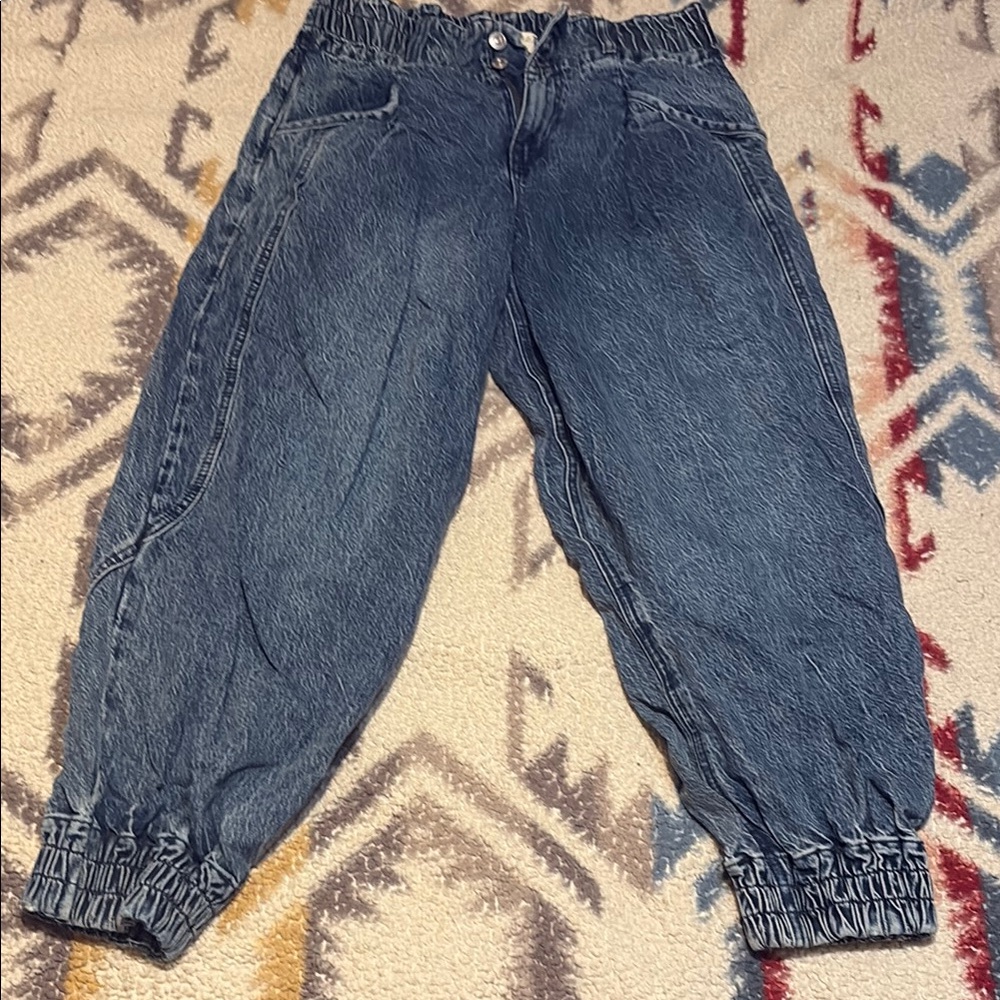 Stylish Blue Denim Joggers only worn a few times.